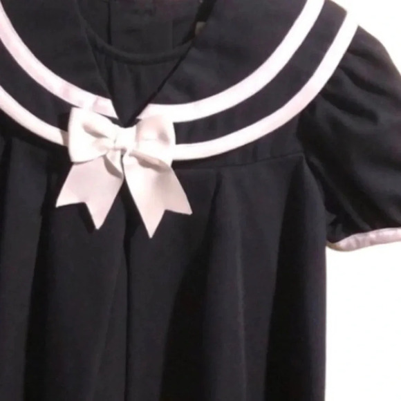 BOUTIQUE DRESS NEW GIRLS NAVY NAUTICAL SUMMER DRESSY SAILORS SPRING TOP 4T - Picture 3 of 7